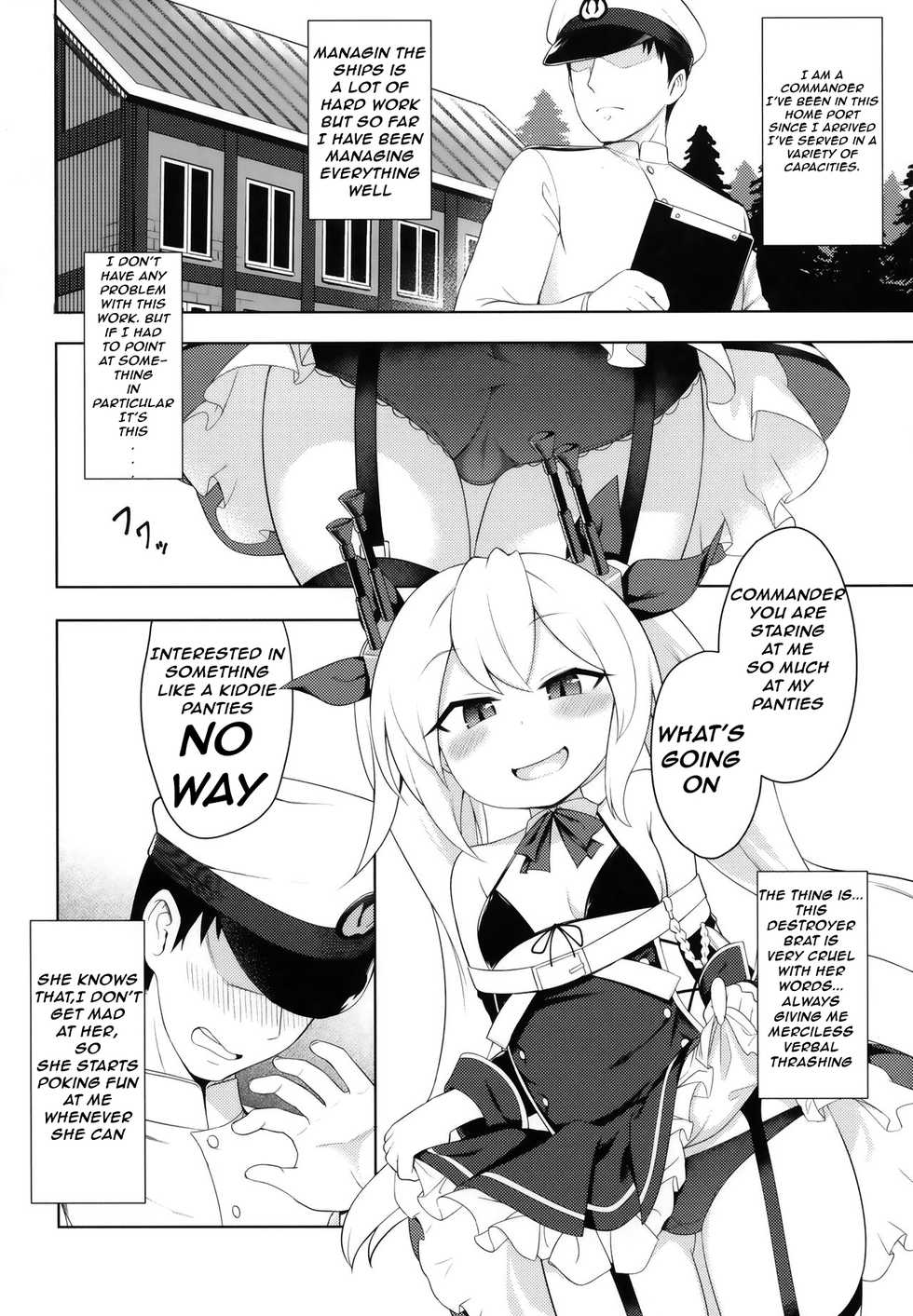 (C97) [Yusei Haguruma (Victanyas)] Namaiki Kuchikukan Wakarase Challenge | I'll Make You Understand Challenge (Azur Lane) [English] [LoliLab Translations] - Page 3