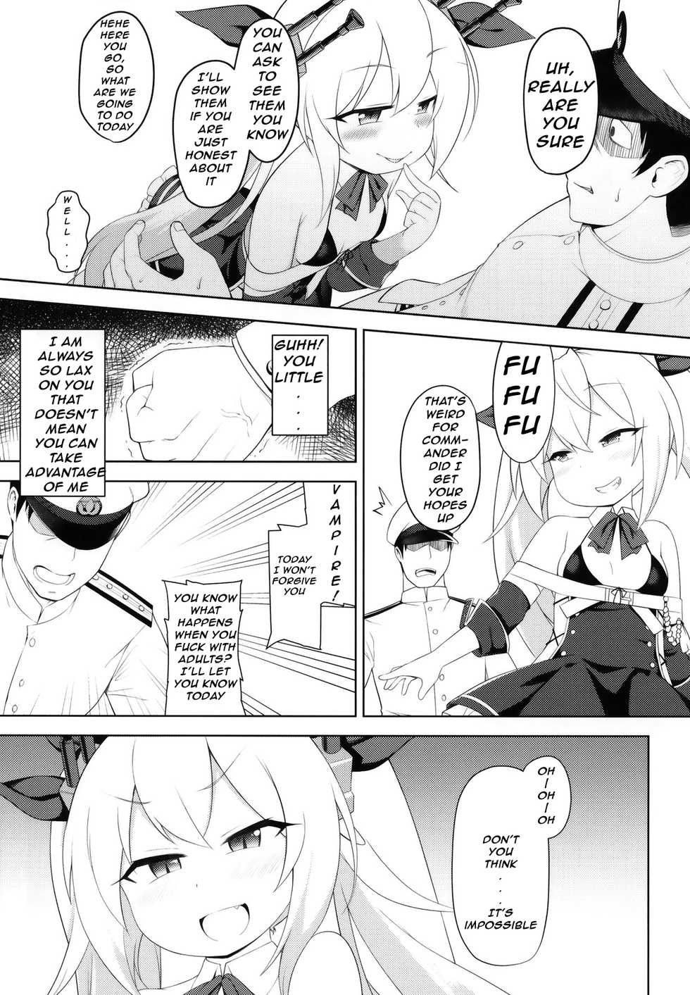 (C97) [Yusei Haguruma (Victanyas)] Namaiki Kuchikukan Wakarase Challenge | I'll Make You Understand Challenge (Azur Lane) [English] [LoliLab Translations] - Page 4