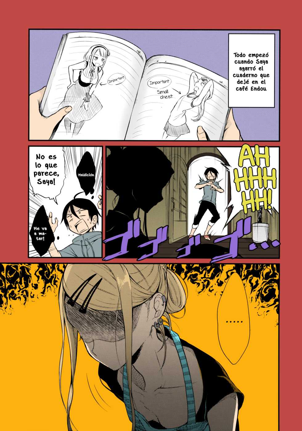 (COMIC1☆10) [Pochi-Goya. (Pochi.)] Otona No Dagashi 4 (Dagashi Kashi) [Spanish] [Stick Horse] [Colorized] - Page 2
