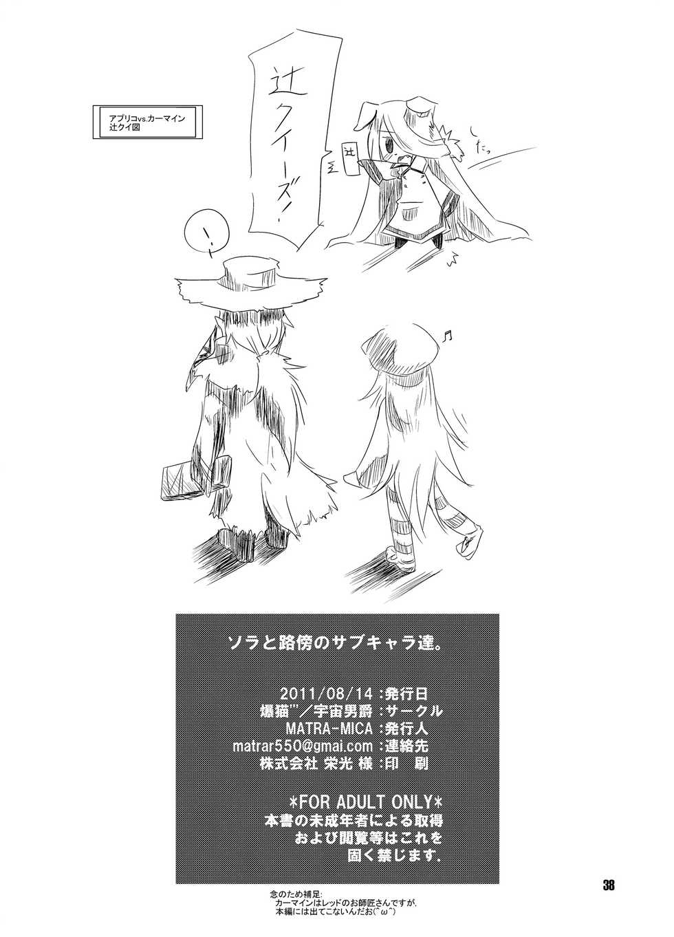 (C80) [Quad Prime (MATRA-MICA)] Solatorobo no Sabu Kyara-tachi. (Solatorobo) - Page 38
