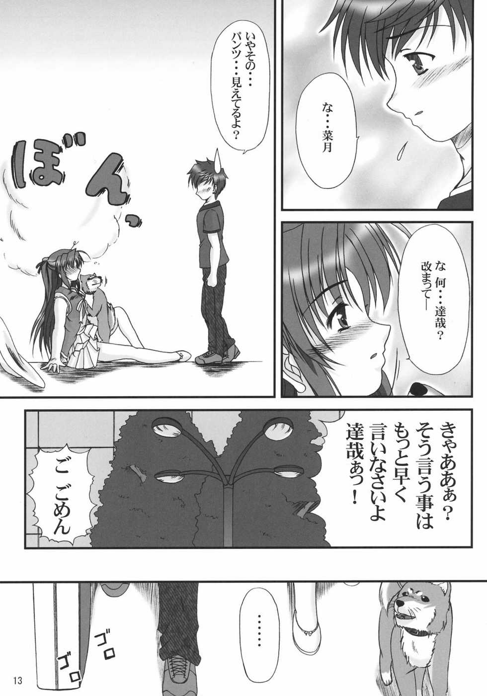 (C71) [K-1 (Fana)] Ruriiro no Wakusei (Yoake Mae Yori Ruriiro na) - Page 12