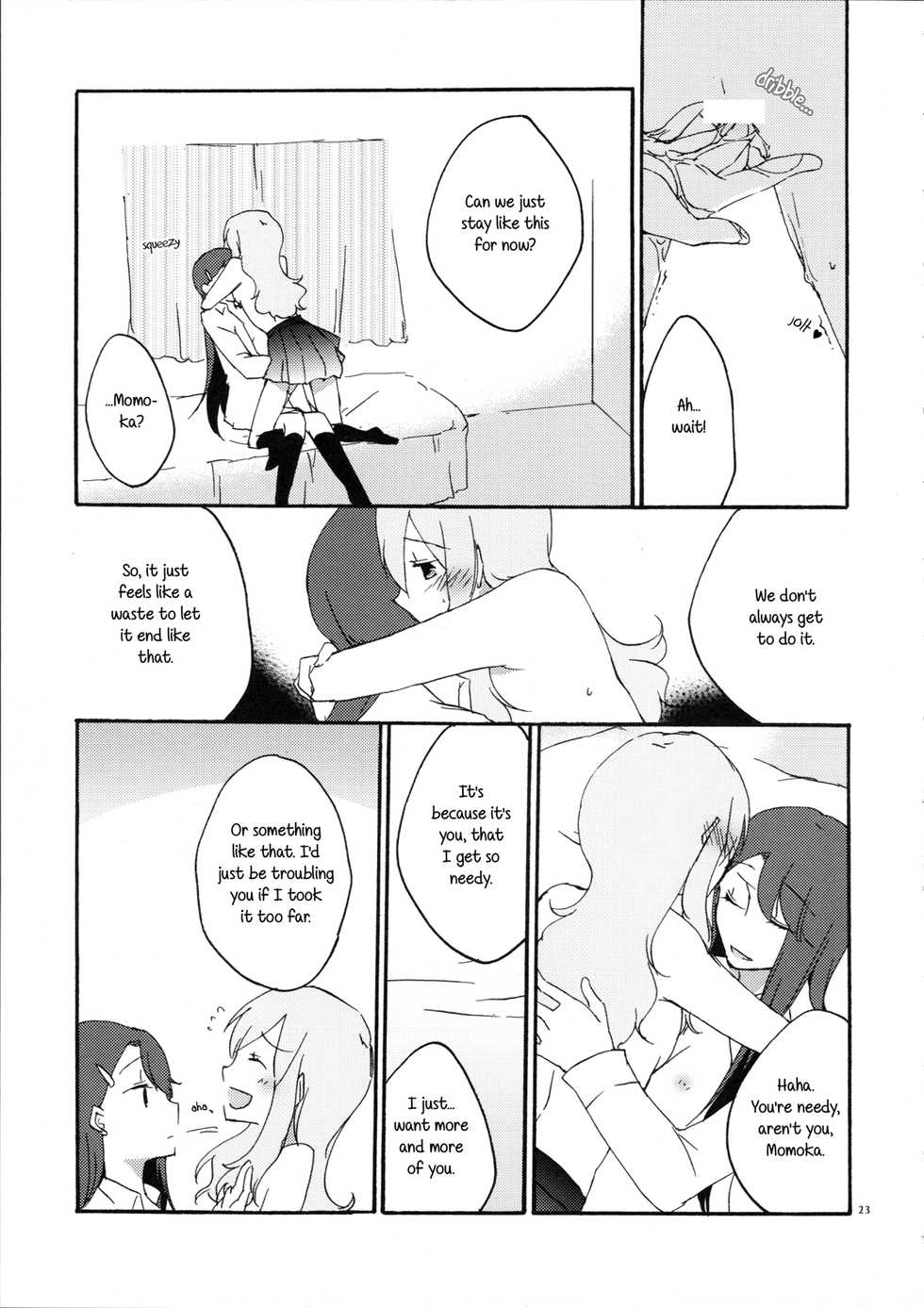 (C79) [Niratama (Sekihara Umina)] Yuri to Issho ni Obenkyou. | Studying Together with Yuri. (Heartcatch Precure!) [English] [BunnyScans] - Page 23