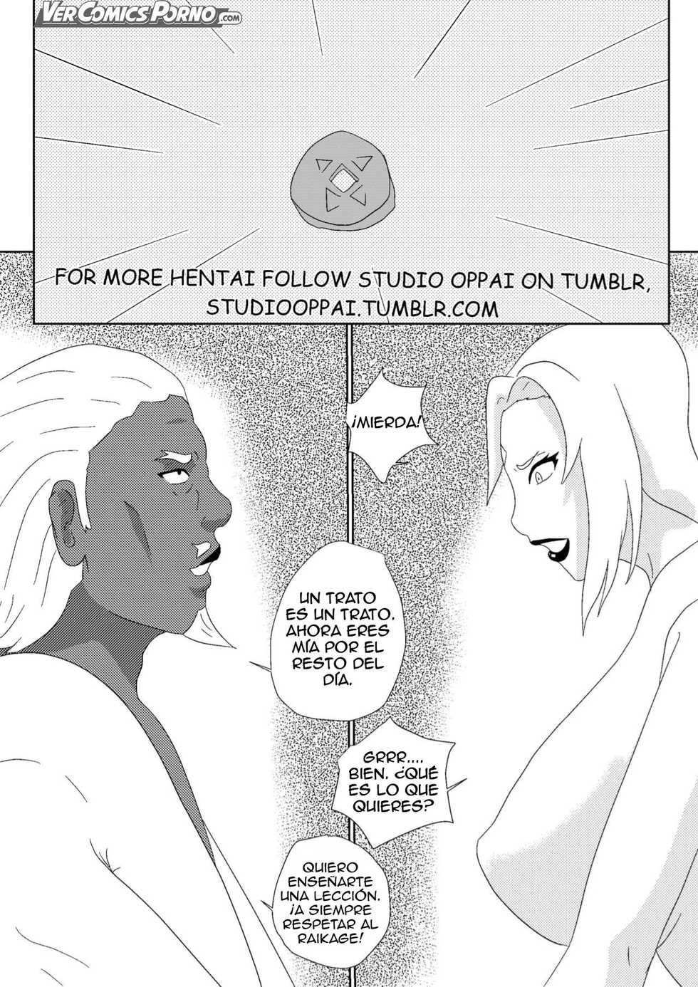 [studio oppai] tsunades lost bet [Spanish] - Page 4