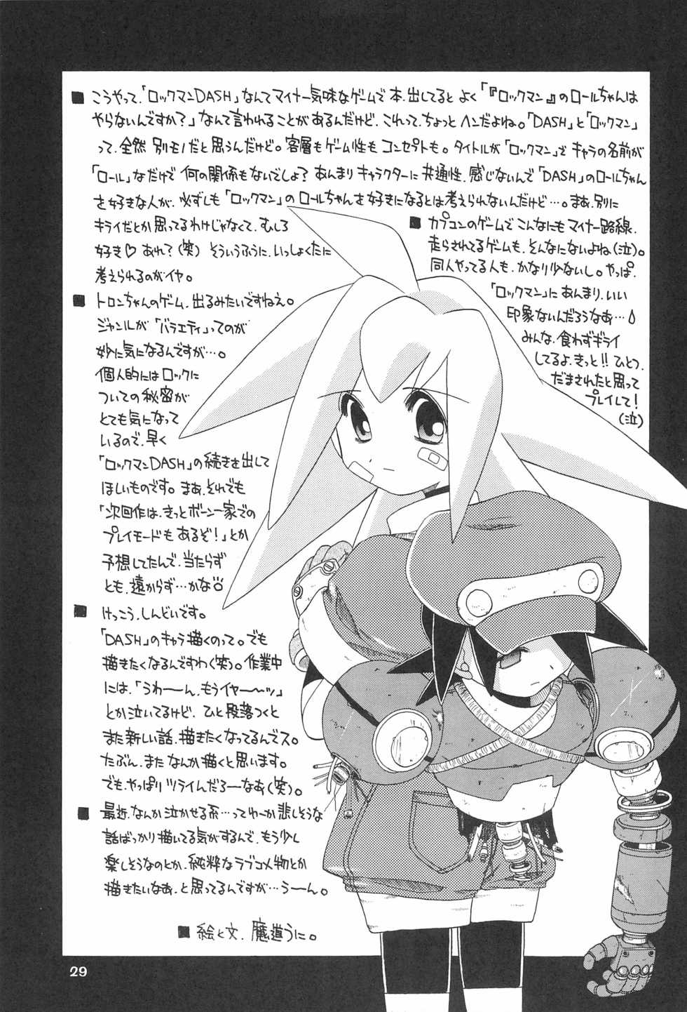 (C55) [Uso Seisakusho (Solomon K)] Kinjirareta Asobi (Megaman Legends) - Page 29