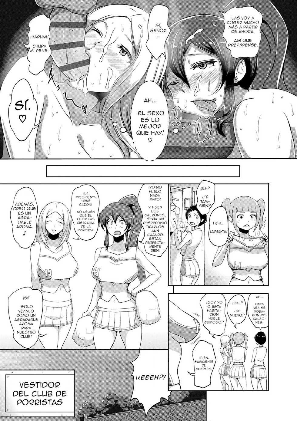 [Ao Madousi] Inshuu Cheer Girl | Lujurioso Aroma de las Porristas (Wakeari Rankou Haraminex!) [Spanish] [Van Eltia] [Digital] - Page 29