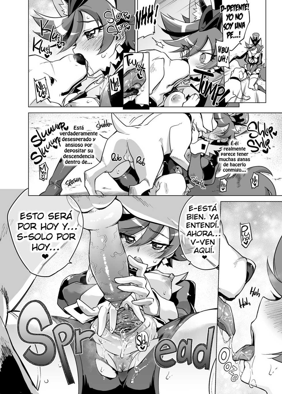 [Muchakai (Mucha)] Chocolat-chan no Kirakira Roshutsu Juukan | Chocolat's Sparkling Public Mating Show (Kirakira PreCure a la Mode) [Spanish] [kalock] [Decensored] [Digital] - Page 17