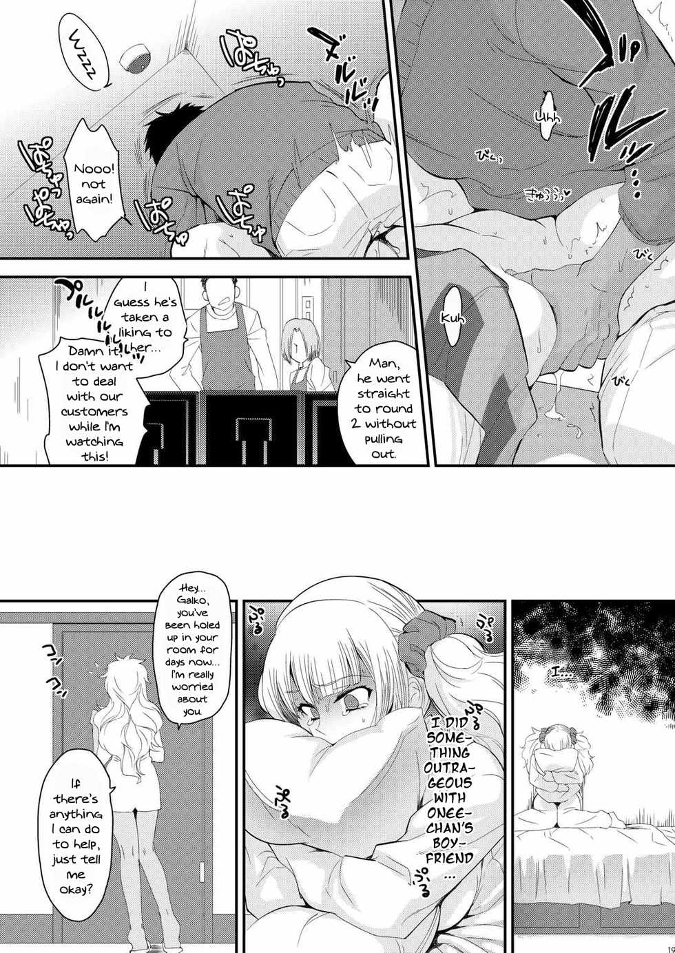 (COMIC1☆10) [Kitsune (Tachikawa Negoro)] Ane no Kareshi ga Kuzu Otokotte Hontou desu ka? | Is My Older Sister's Boyfriend Really a Scumbag? (Oshiete! Galko-chan) [English] {Doujins.com} - Page 16