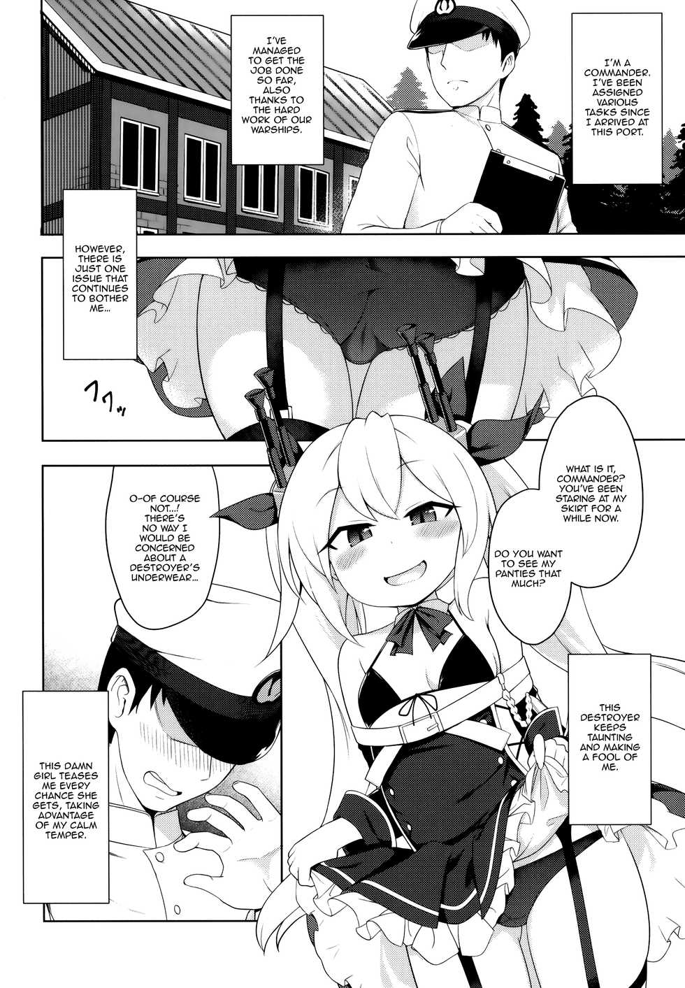 (C97) [Yusei Haguruma (Victanyas)] Namaiki Kuchikukan Wakarase Challenge | I'll Make You Understand Challenge (Azur Lane) [English] {Doujins.com} - Page 3
