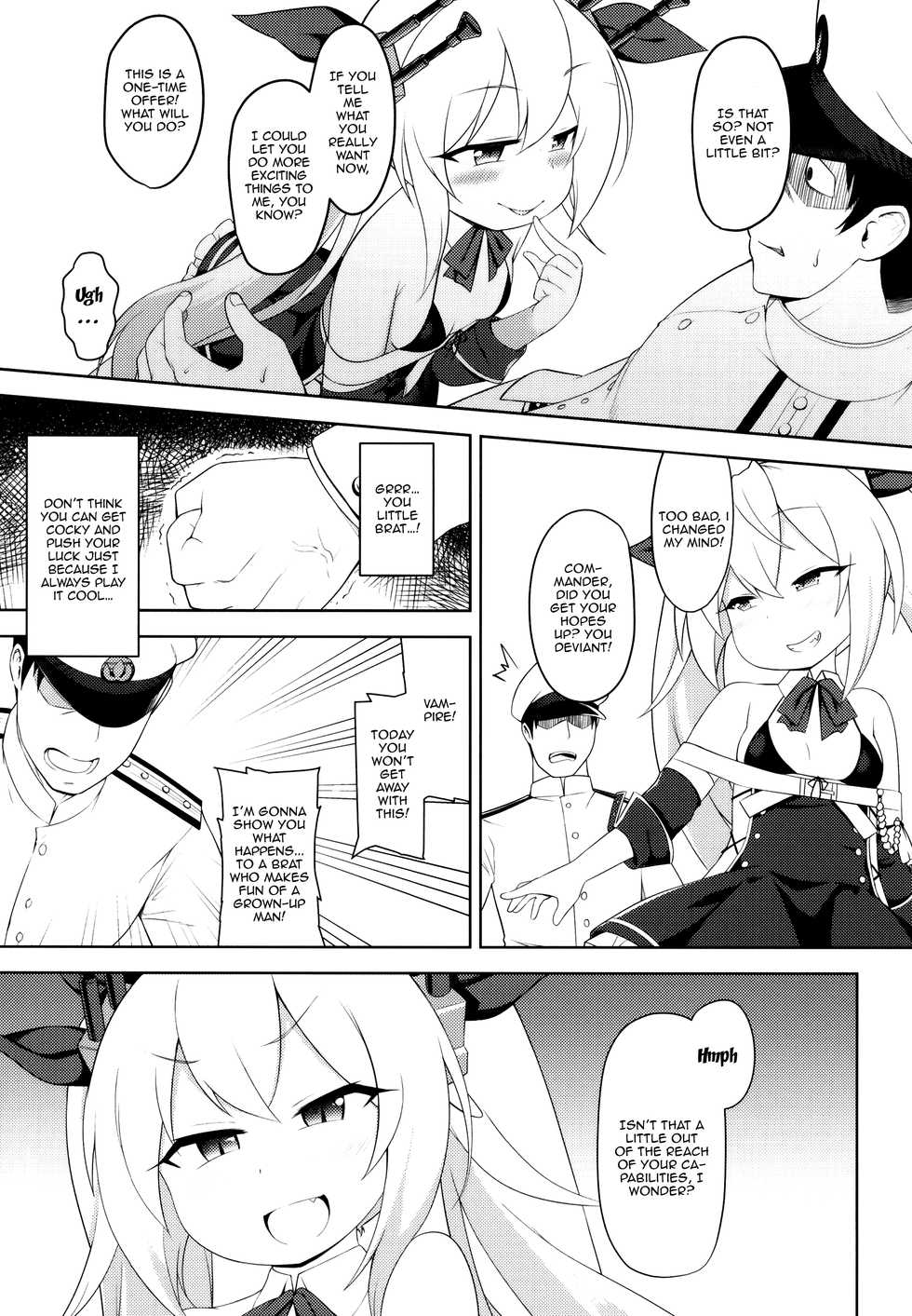 (C97) [Yusei Haguruma (Victanyas)] Namaiki Kuchikukan Wakarase Challenge | I'll Make You Understand Challenge (Azur Lane) [English] {Doujins.com} - Page 4