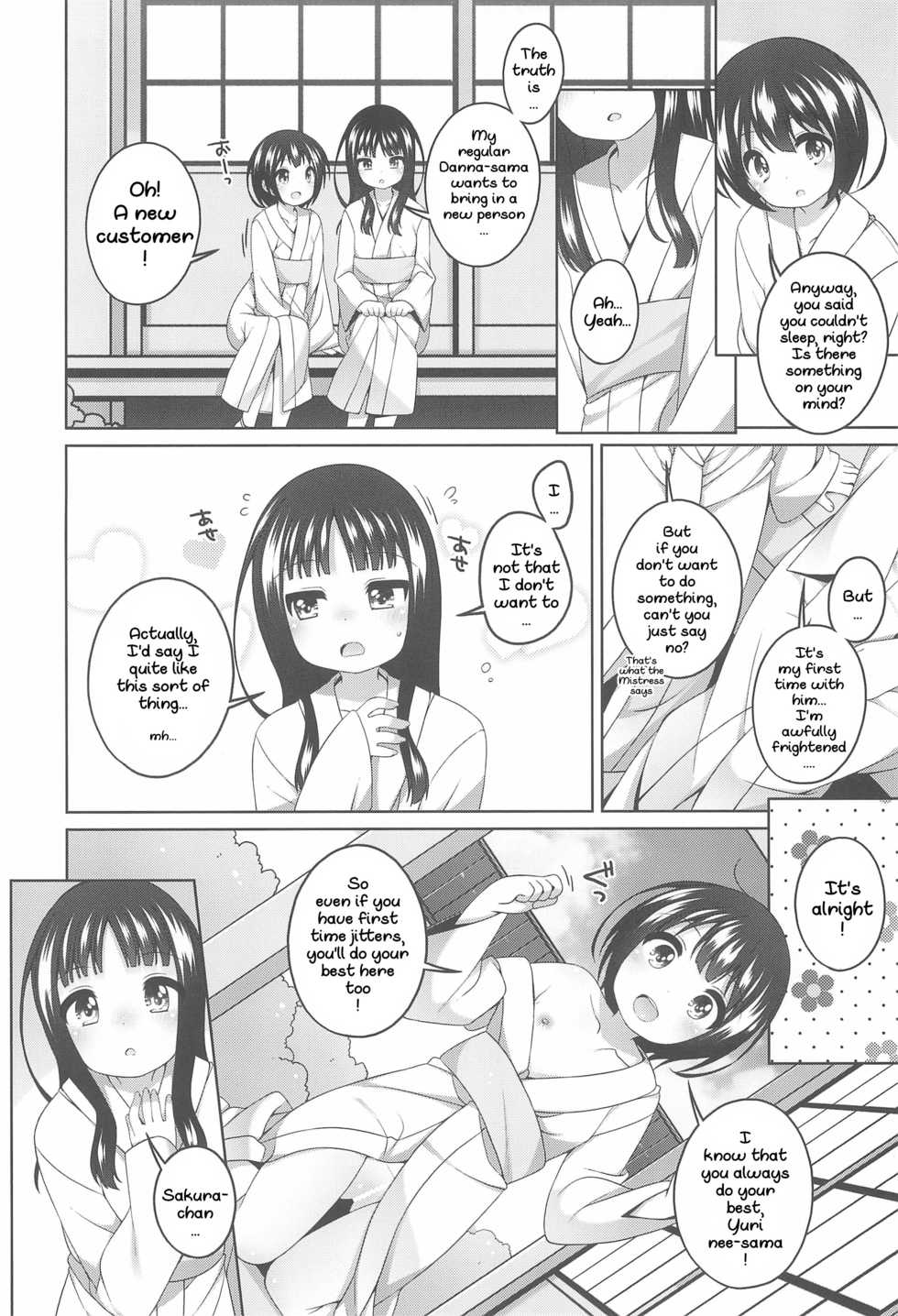(COMITIA124) [kuma-puro (Shouji Ayumu)] Shokaya no Doujotachi ~Yuri Hen~ | The Girls of the Blooming Flowers ~Yuri's Tale~ [English] [WitzMacher] - Page 8