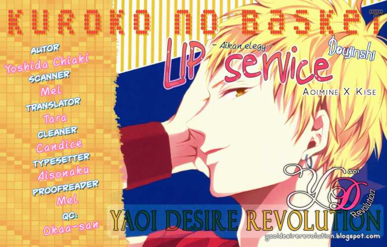(SUPER24) [Aikan Elegy (Yoshida Chiaki)] LIP SERVICE (Kuroko no Basuke) [English] [Yaoi Desire Revolution] - Page 21