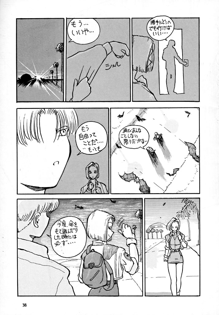(C49) [Oiwaidou (Iwasaki Tatsuya)] BYECHA! HARUMI (Dragon Ball Z) [Incomplete] - Page 38