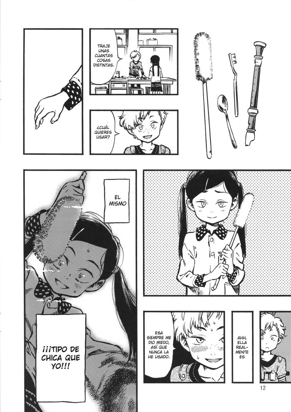 (C85) [Minori Kenkyuujo (Minori Kenshirou)] Geroko-chan to Chikubiko-chan | Vomitocita y Pezoncita [Spanish] - Page 11