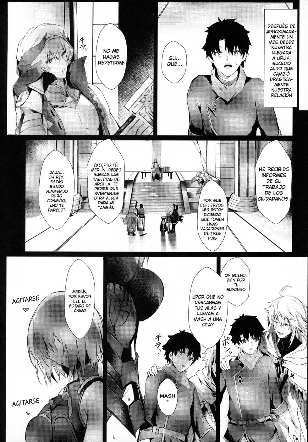 (C97) [Flock Blue (Blue)] Mash to Shitekita Kakushigoto | Secret Activities With Mash (Fate/Grand Order) [Spanish] - Page 13