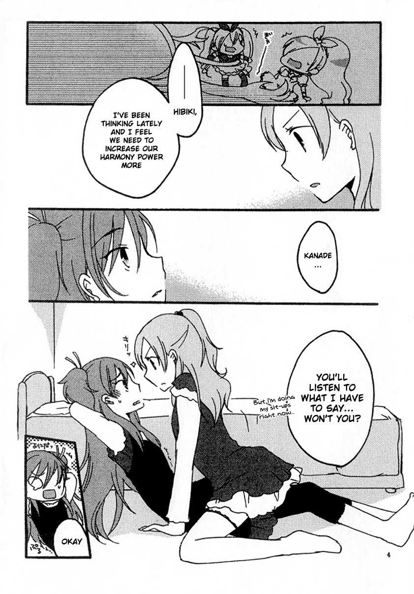 [Niratama (Sekihara Umina)] Kenkappuru no Nichijou | Everyday Life of a Bickering Couple (Suite PreCure) [English] - Page 4