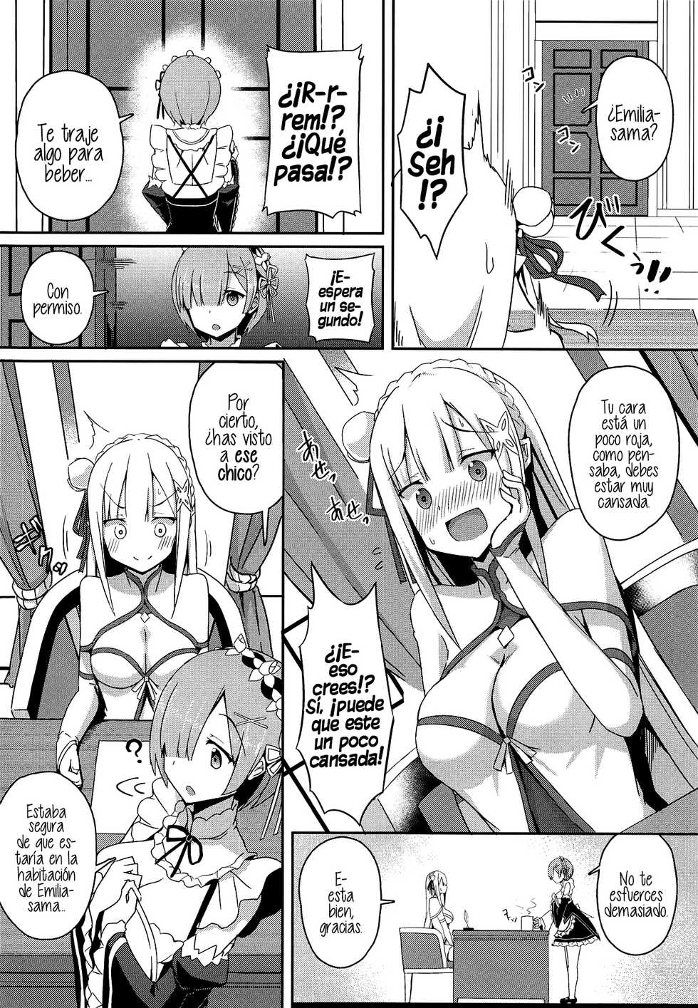 (C96) [Chelsea lip (Minatoyo)] Majo no Nokoriga II (Re:Zero kara Hajimeru Isekai Seikatsu) [Spanish] [NekoCreme] - Page 3