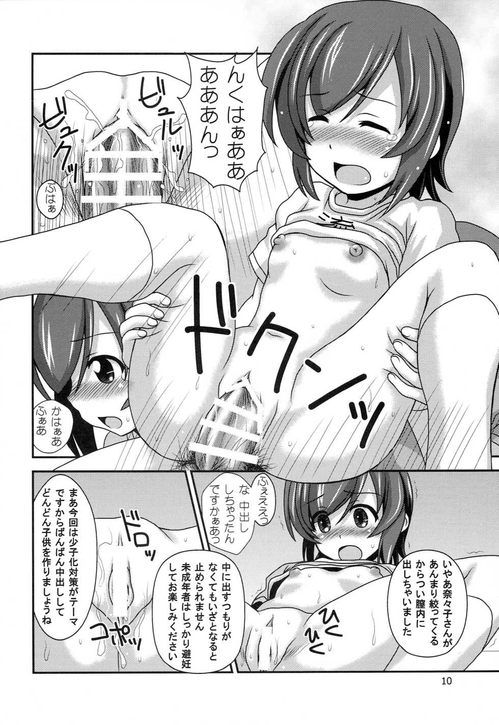 (C87) [HEARTS & CRUSTS (Nanana Nana)] Futsuu no Locodol ga [Shoushika Taisaku] Yatte Mita (Futsuu no Joshikousei ga [Locodol] Yatte Mita.) - Page 9