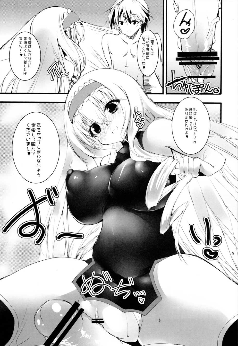 (COMIC1☆5) [SLASH (Mitsurugi Aoi)] Shitai kara Suru! (IS <Infinite Stratos>) - Page 10