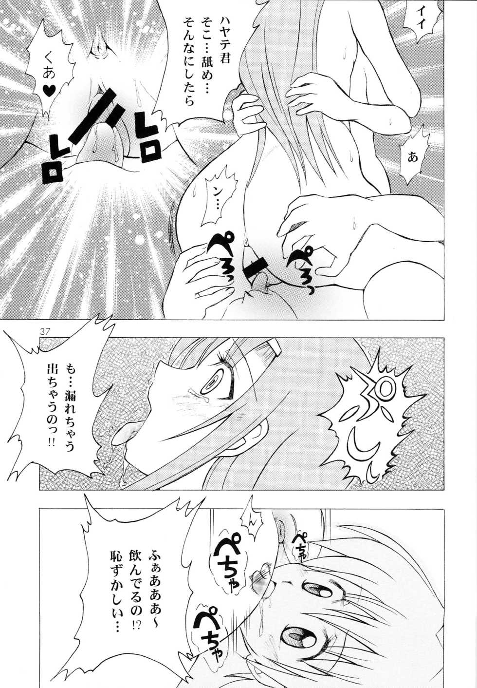 [Genki Honpo (Daifuku Keiji, Saranoki Chikara)] Hayatte Anime! (Hayate no Gotoku!) - Page 36