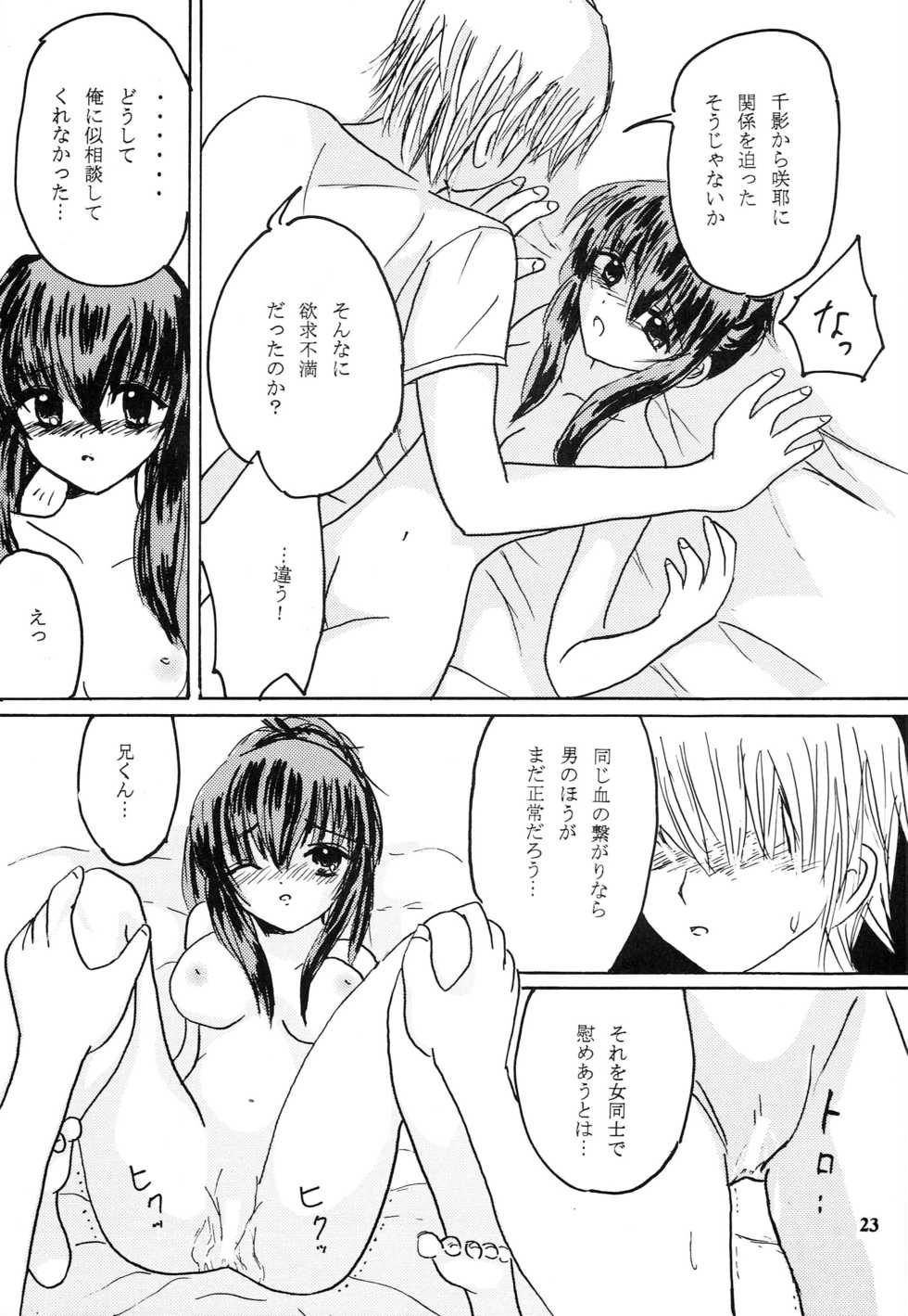 (C64) [Momokuri Dou (Koube Unya)] Imouto-tachi no Kaben (Sister Princess) - Page 22