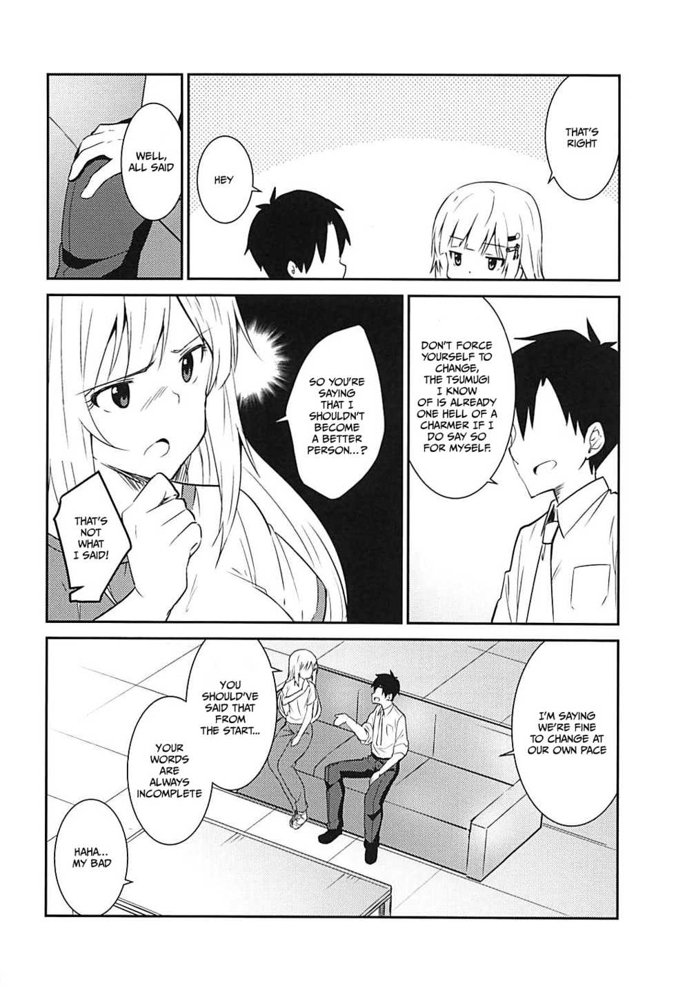 (COMIC1☆13) [Sekine (Sekine Hajime)] Tsumugi theater! (THE IDOLM@STER MILLION LIVE!) [English] [DKKMD Translations] - Page 9