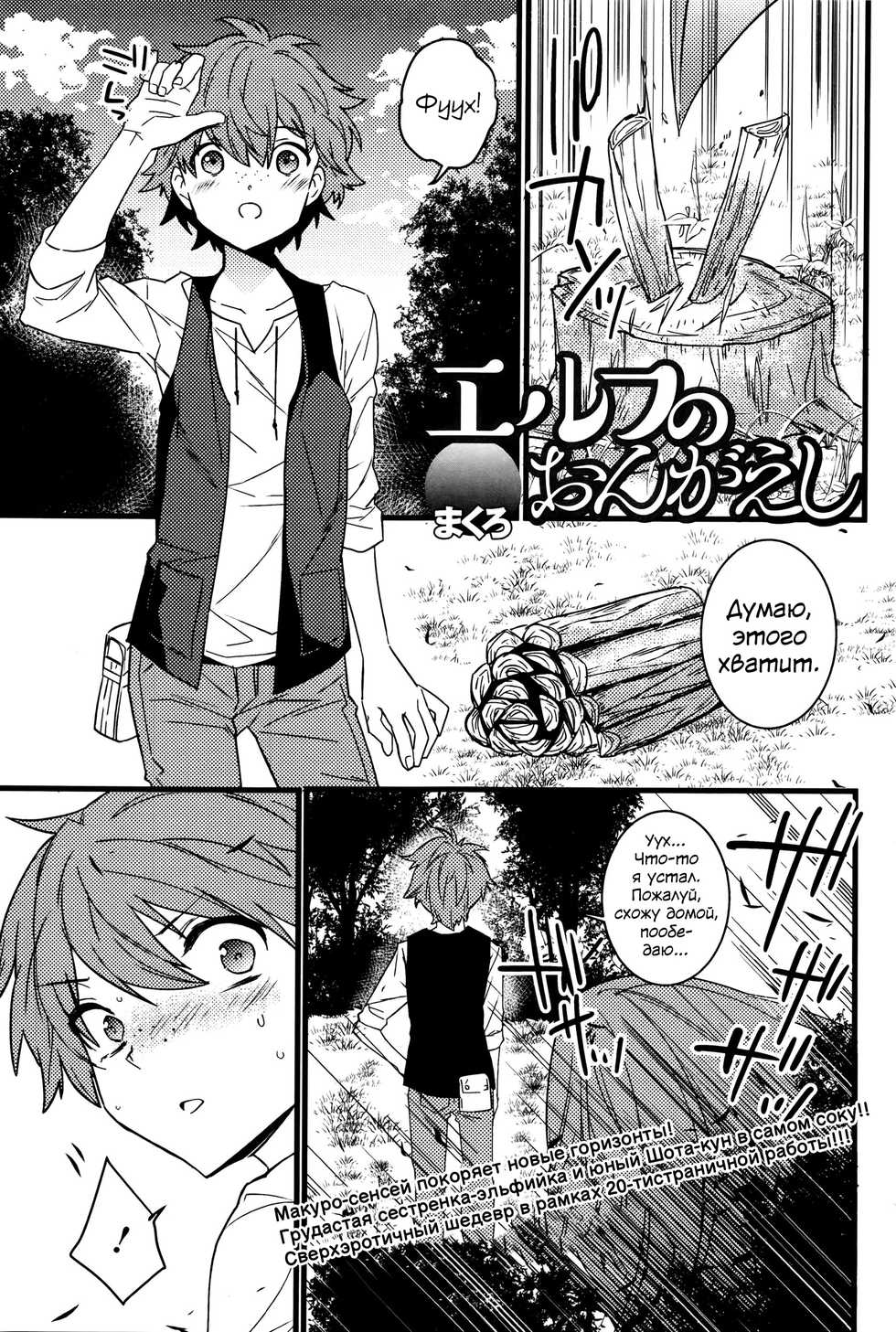 [Makuro] Elf no Ongaeshi (COMIC JSCK Vol. 2) [Russian] [Скульптор] - Page 1