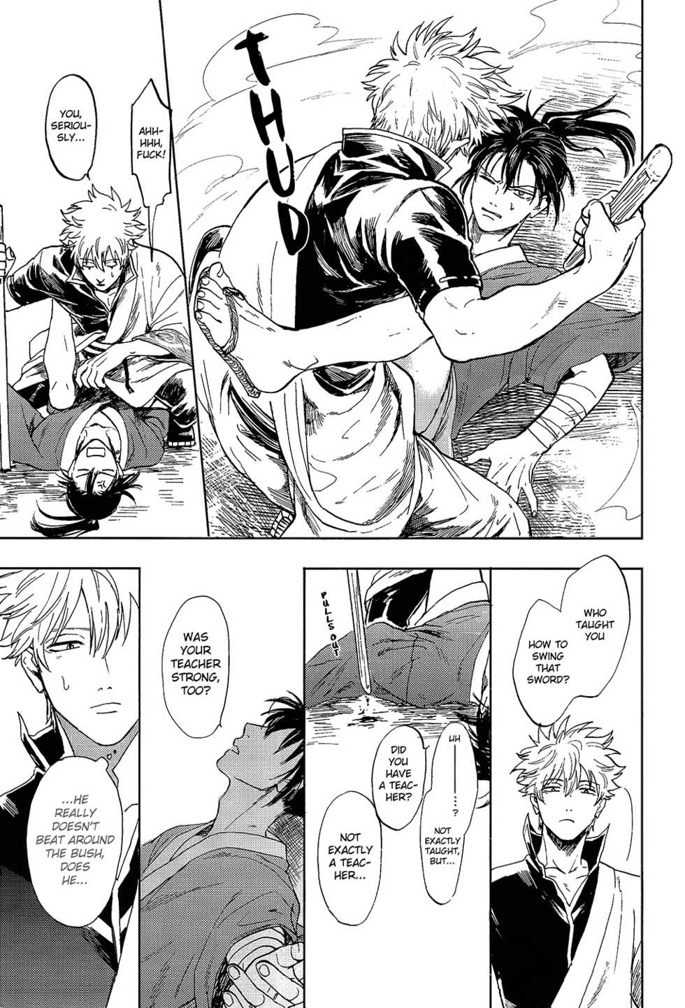 (C94) [Gekirin (Syaku)] Yowacchimauze | Become Weak (Gintama) [English] [Baragaki Scans] - Page 33