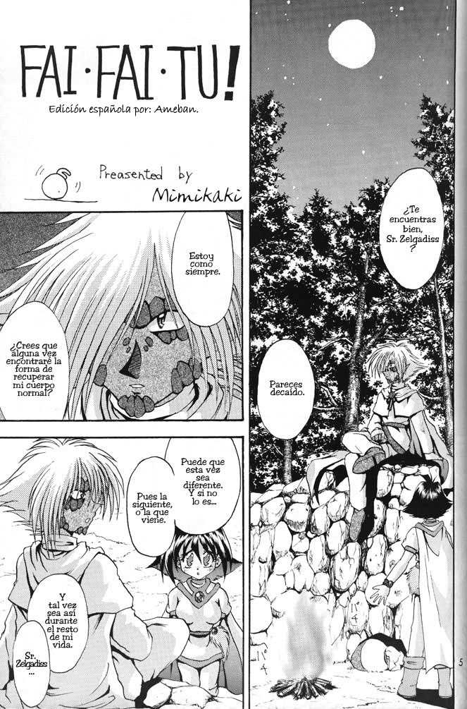 (C57) [Double Branch (Kohitsuji, Mimikaki)] KUJIKENAIKARA! (Slayers) [Spanish] {Ameban} - Page 4