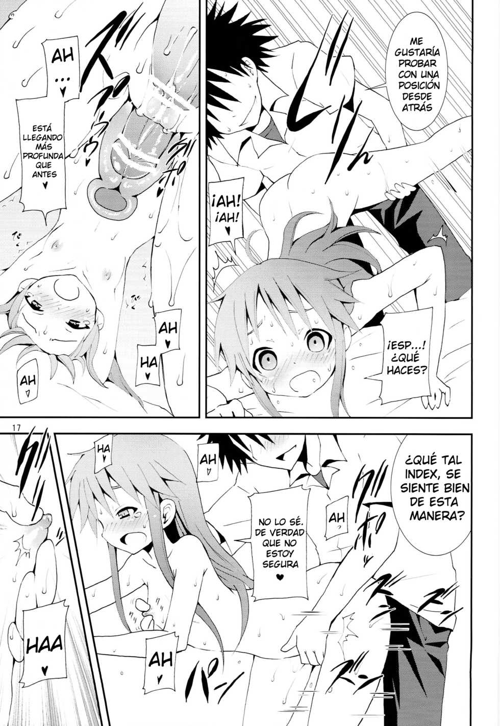 [Nounai Kanojo (Kishiri Toworu)] Toaru Kuuki no Index (Toaru Majutsu no Index) [Spanish] - Page 16