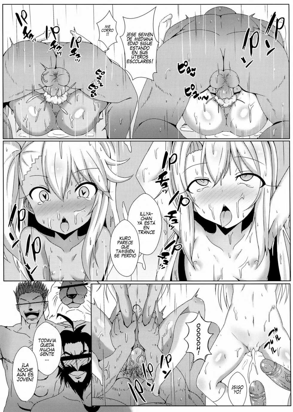 (FF31) [Shiki be careful (Shiki)] Mahou no Koushuu Toile Illya FUCK Hikenai!! (Fate/Grand Order) [Spanish] [Decensored] - Page 19