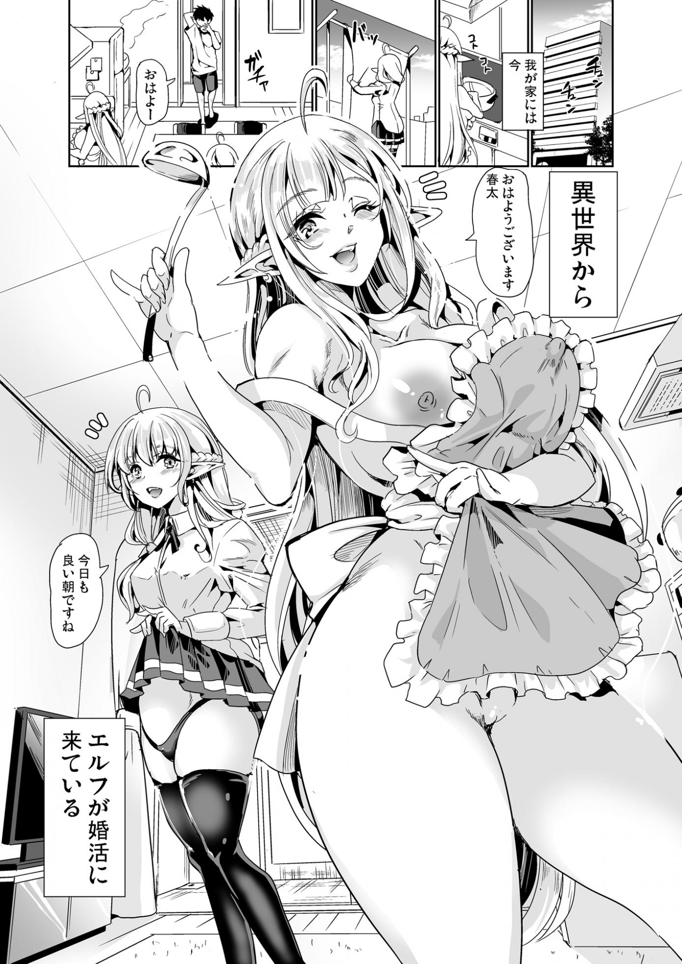 [Yabitsutouge (Ootori Mahiro)] Sukebe Elf Shimai, Konkatsu ni Kuru ~Harem Lesson~ [Digital] - Page 2