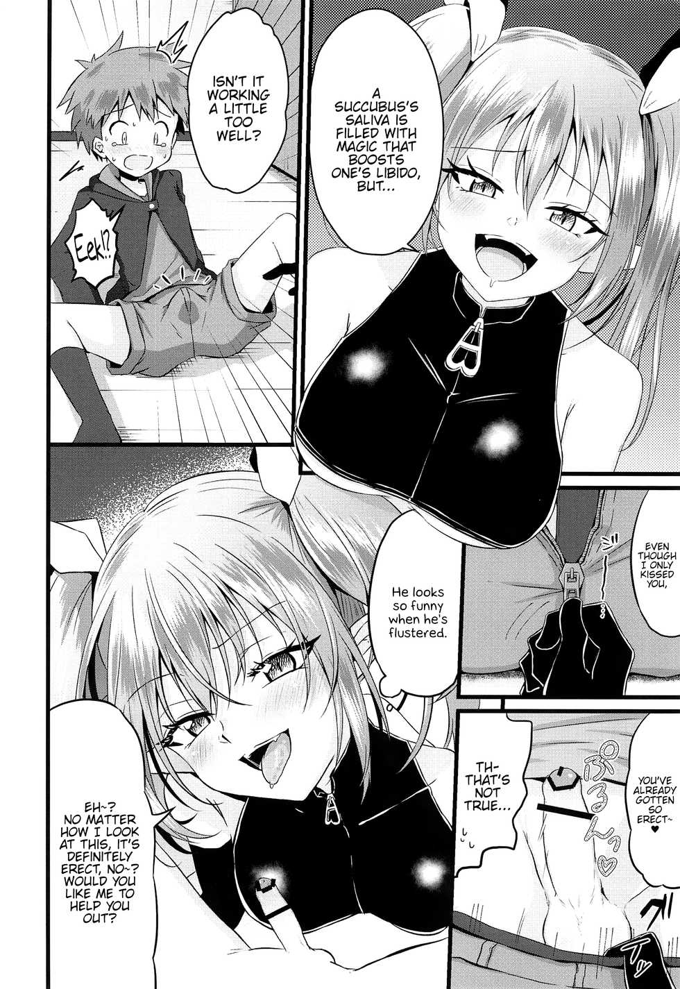 (C97) [Peko Renmei (Azuma Riru)] Futanari Succubus ni Anal Sodaterarete Gyaku Anal sareru Hanashi [English] {Hennojin} - Page 5