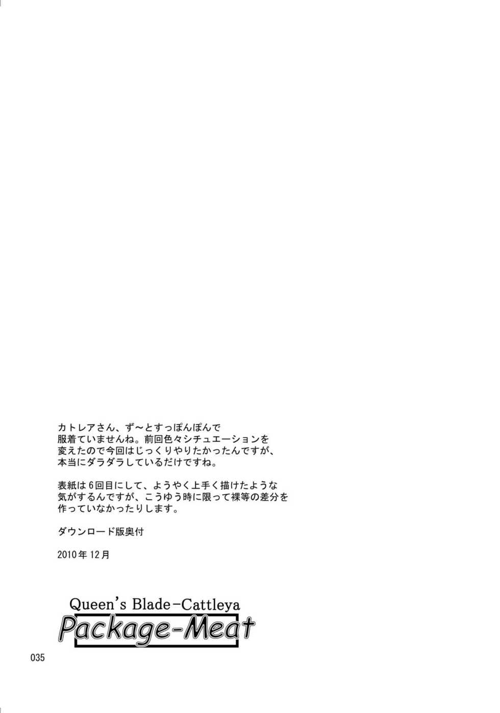 (C77) [Shiawase Pullin Dou (Ninroku)] Package-Meat 6 (Queen's Blade) [Chinese] [不咕鸟汉化组] - Page 35
