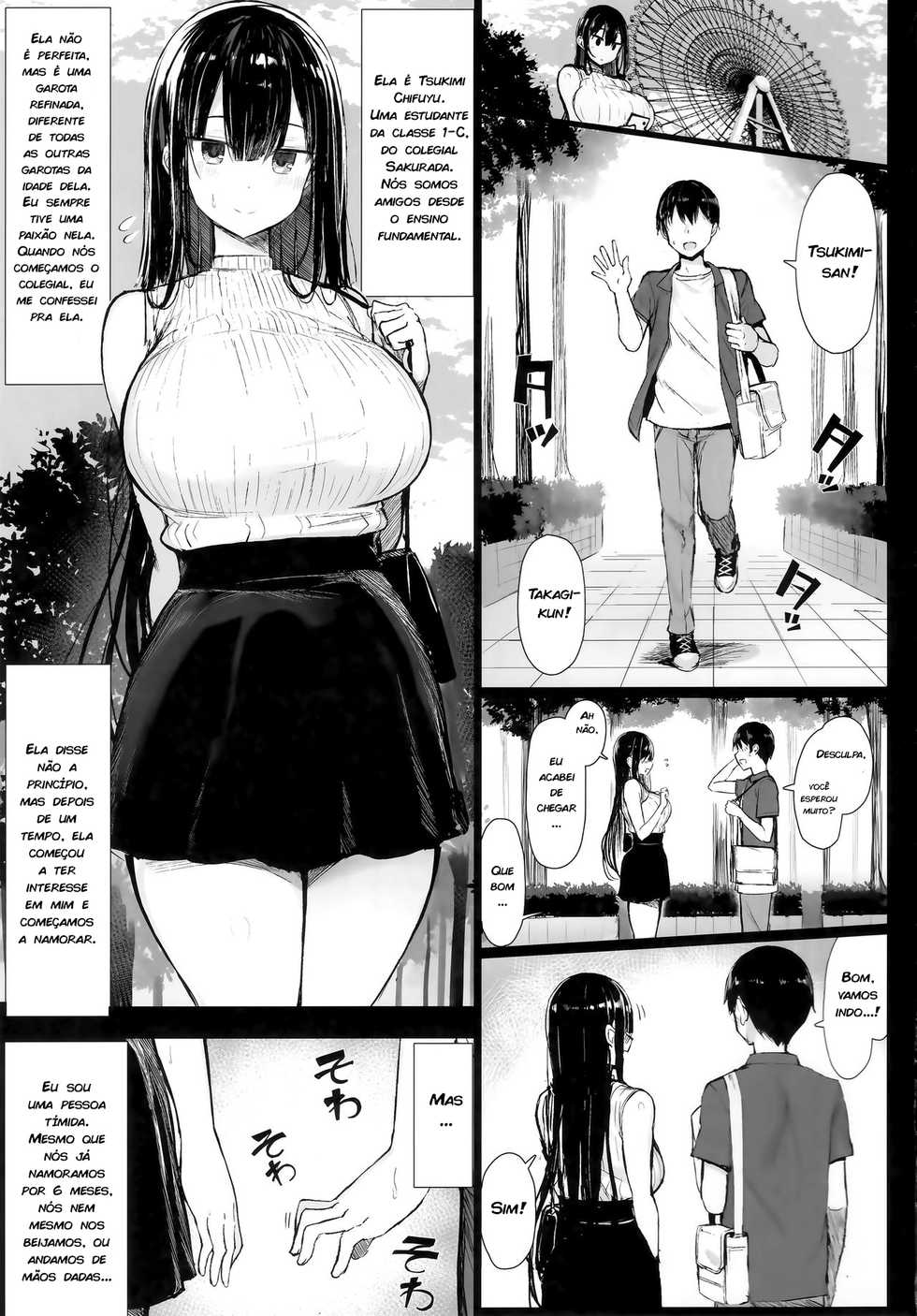 (C97) [MOSQUITONE. (Great Mosu)] Seiso Kanojo, Ochiru. | Minha Namorada Refinada e Degenerada. [Portuguese-BR] [zk3y] - Page 3