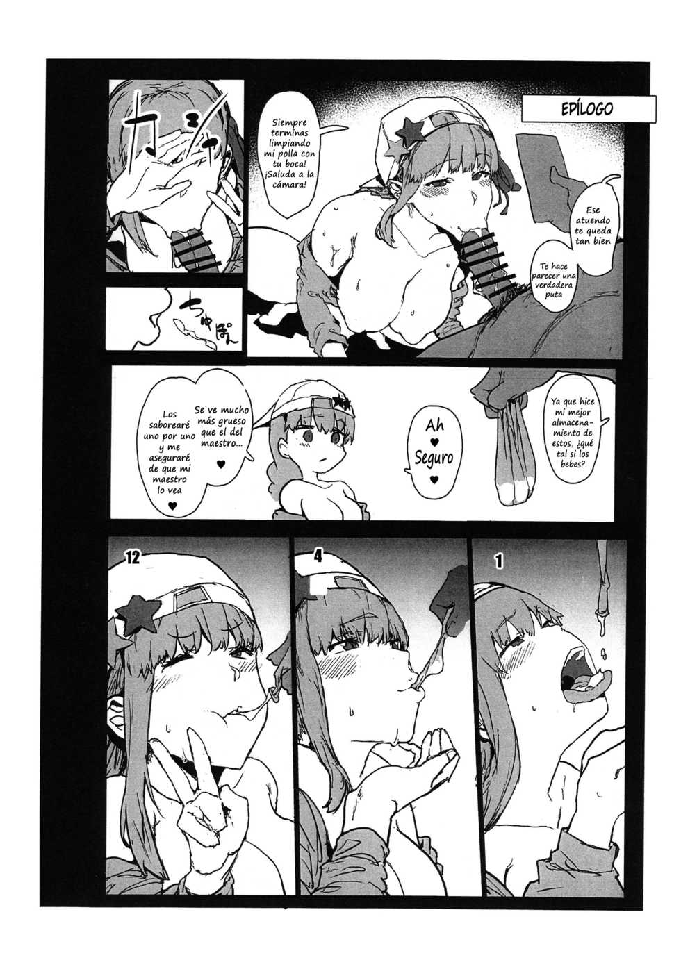 (COMIC1☆15) [Nhoooooooooooooo (Oosawara Sadao)] BB-chan no Netorase Eizou o Minagara OnaSuppo Shite Morau Hon (Fate/Grand Order) [Spanish] - Page 11