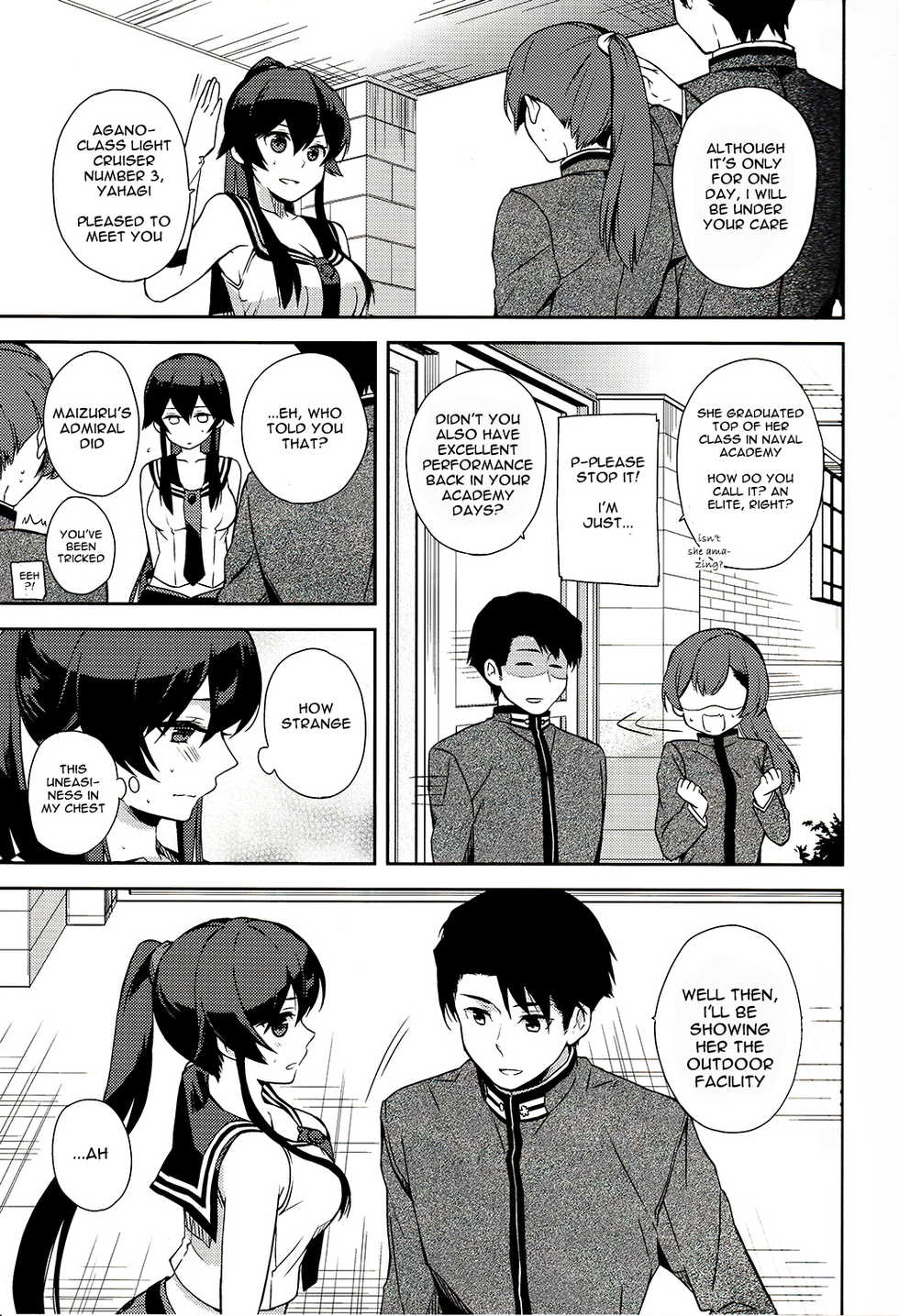 (Houraigekisen! Yo-i! 28Senme) [Rosapersica (Ichinomiya)] Yoru Yahagi 6 -Yakimochi Hishokan no Teitoku Dokusen Ecchi Hen- (Kantai Collection -KanColle-) [English] [Spicaworks] - Page 6