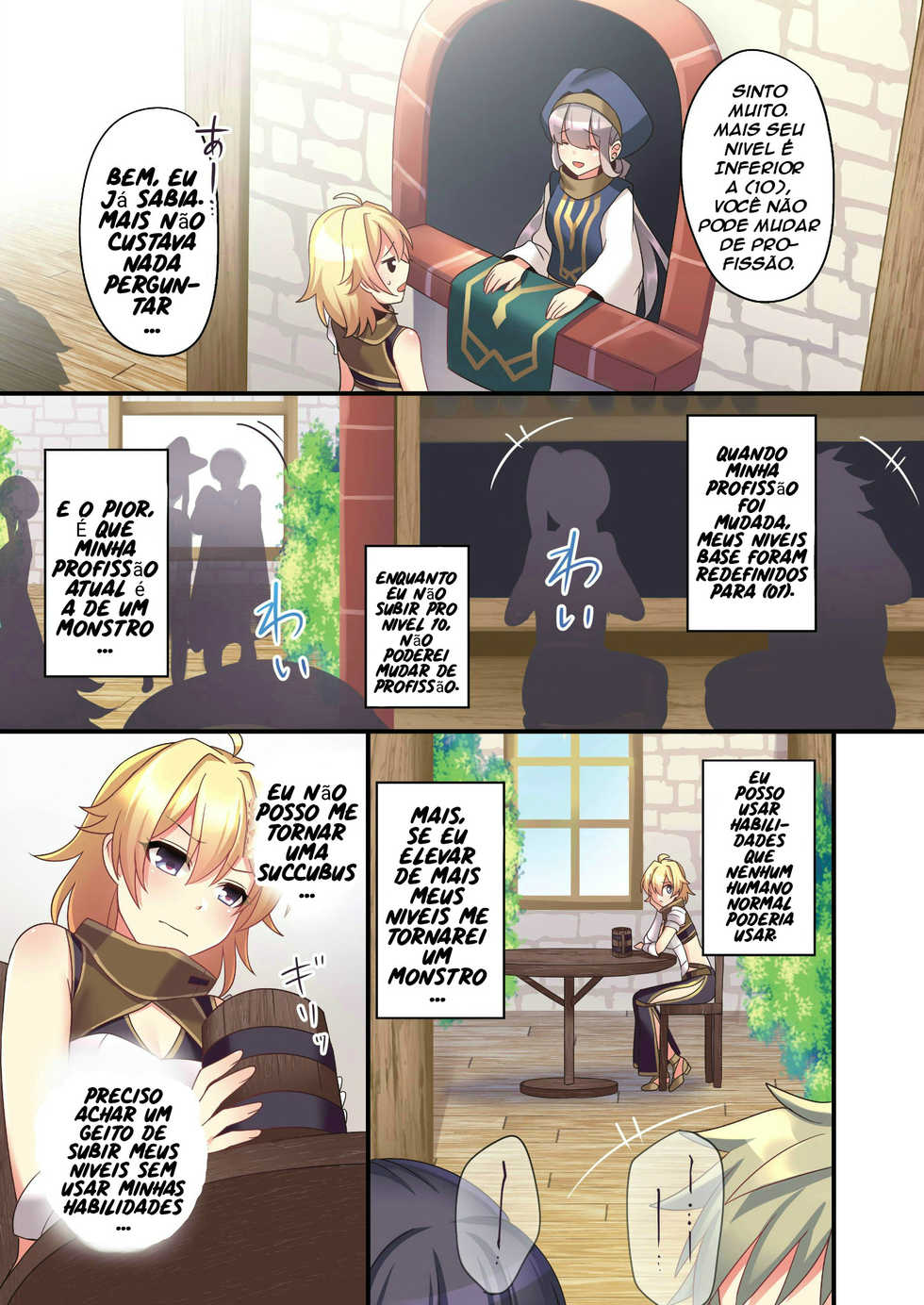 [TSF no F (meito)] Succubus ♀ ni Kyousei Tenshoku Saserareta Ore ♂ | I (♂) was forcibly changed into a succubus (♀) [Portuguese-BR] [HQHentai.com.br] - Page 13