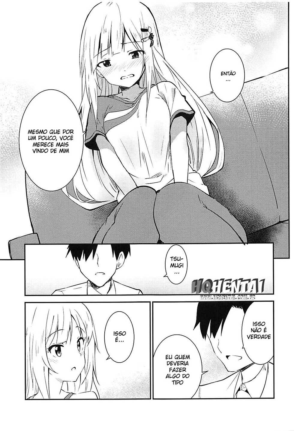 (COMIC1☆13) [Sekine (Sekine Hajime)] Tsumugi theater! (THE IDOLM@STER MILLION LIVE!) [Portuguese-BR] [HQHentai.com.br] - Page 8