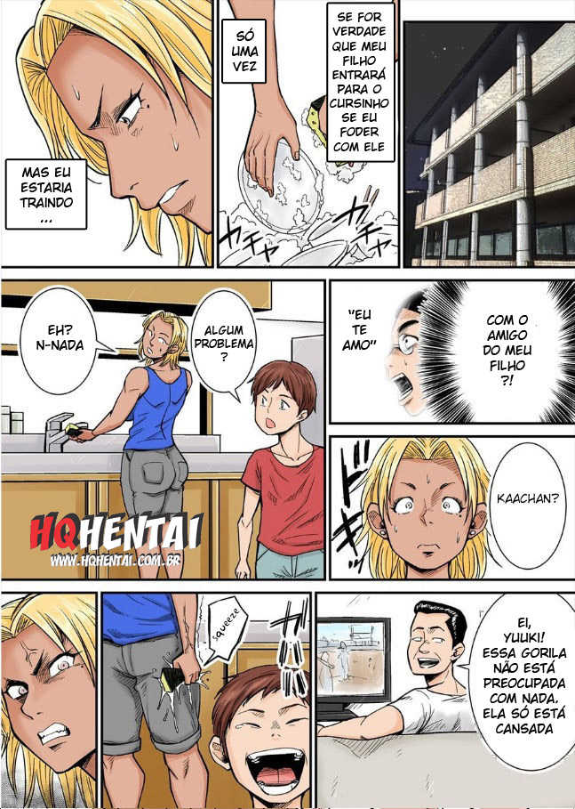 [Nobishiro] Moto Joshi Pro Kaa-chan VS Megane-kun [Portuguese-BR] [HQHentai.com.br] - Page 15