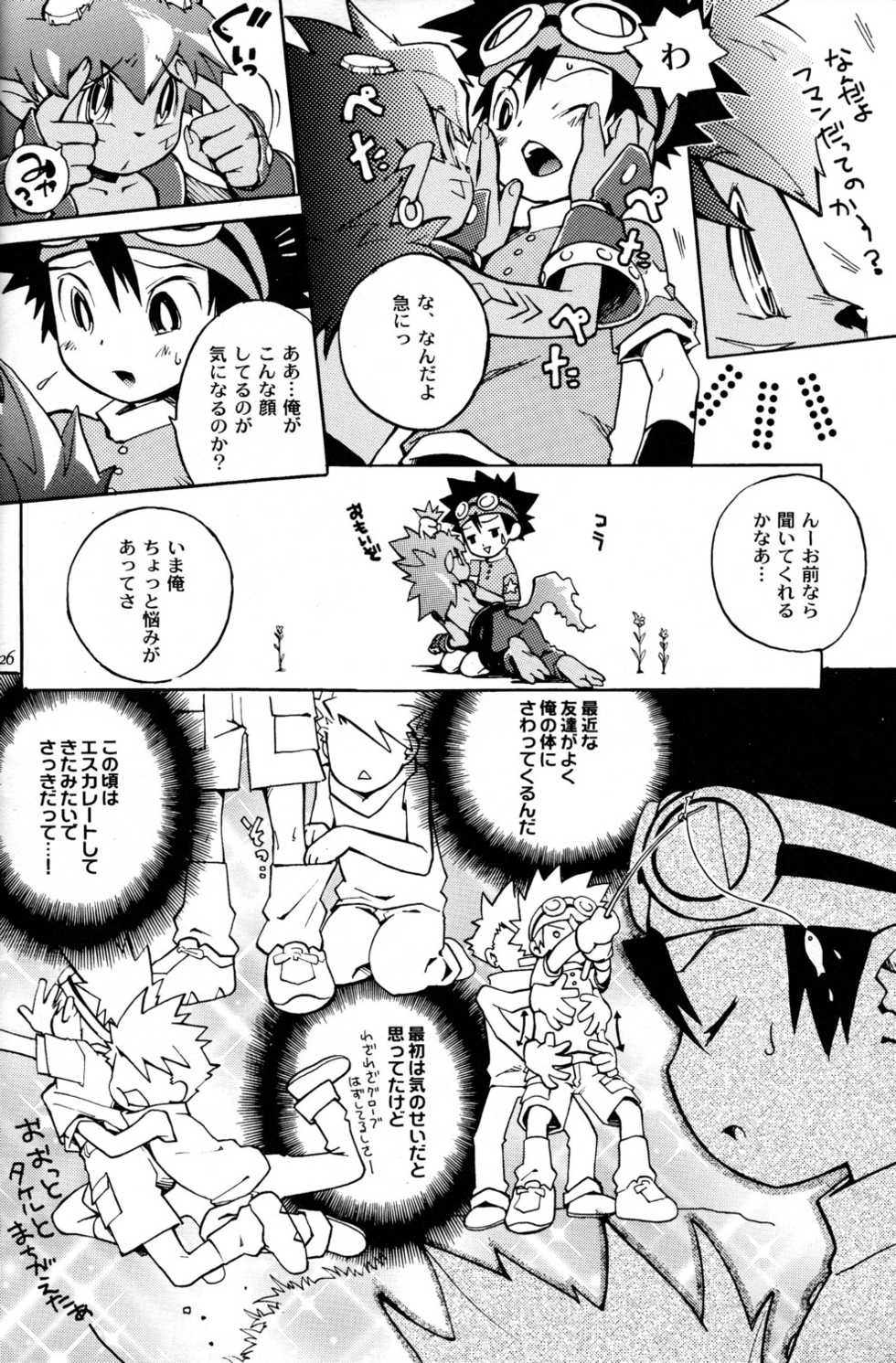 (C65) [KuruGuru DNA, Saihate (Hoshiai Hilo, Ethereal)] Tai Taku Tai (Digimon Adventure, Digimon Frontier) - Page 26