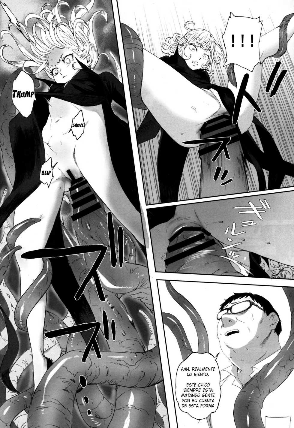 (C97) [Kansai Orange (Arai Kei)] Ichigeki Haiboku | Defeated by One Punch! (One Punch Man) [Spanish] - Page 7