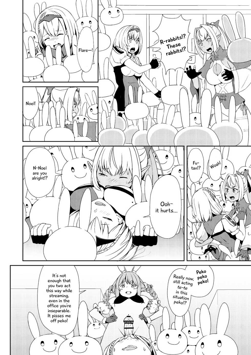 [Usaginiku Hanten (Usagi Gyouza)] Sangatsu Usagi no You ni Kurutteiru! (Hololive) [English] - Page 14