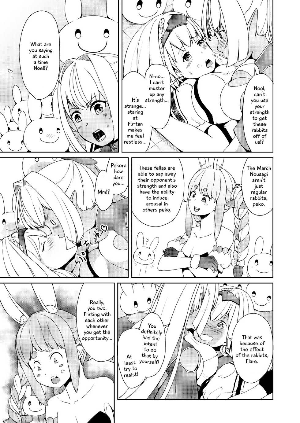 [Usaginiku Hanten (Usagi Gyouza)] Sangatsu Usagi no You ni Kurutteiru! (Hololive) [English] - Page 15