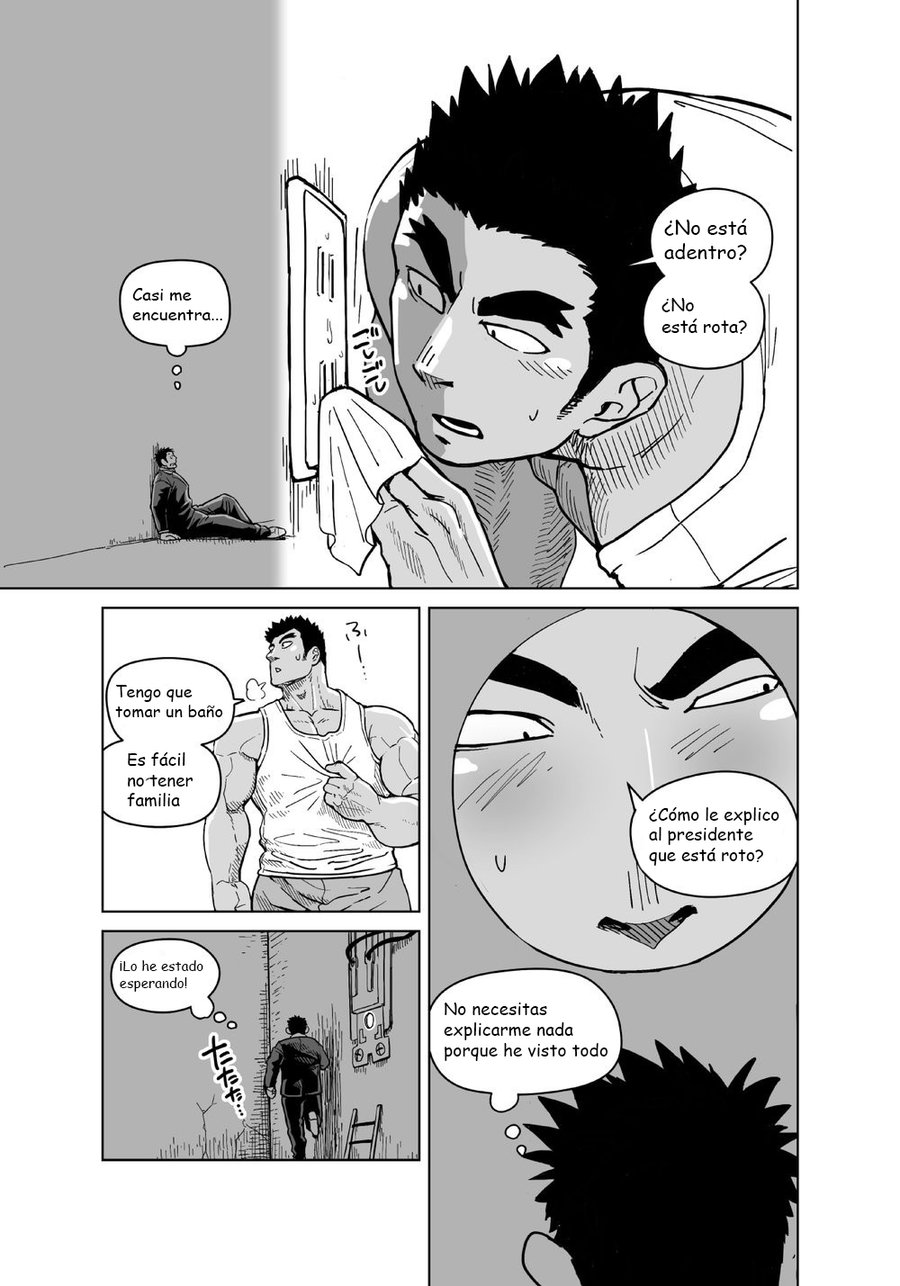 [Gakuranman (Chijimetaro)] Kobito Shachou wa Oogata Shinjin no Omocha - The Tiny President (Ending B) [Spanish] [Digital] - Page 8