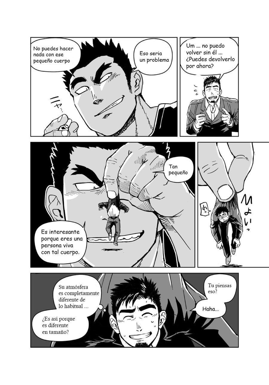 [Gakuranman (Chijimetaro)] Kobito Shachou wa Oogata Shinjin no Omocha - The Tiny President (Ending B) [Spanish] [Digital] - Page 17