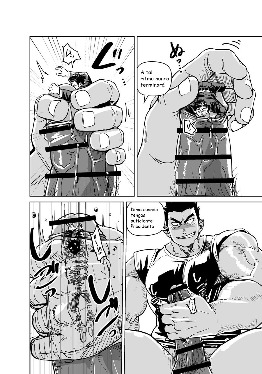[Gakuranman (Chijimetaro)] Kobito Shachou wa Oogata Shinjin no Omocha - The Tiny President (Ending B) [Spanish] [Digital] - Page 25