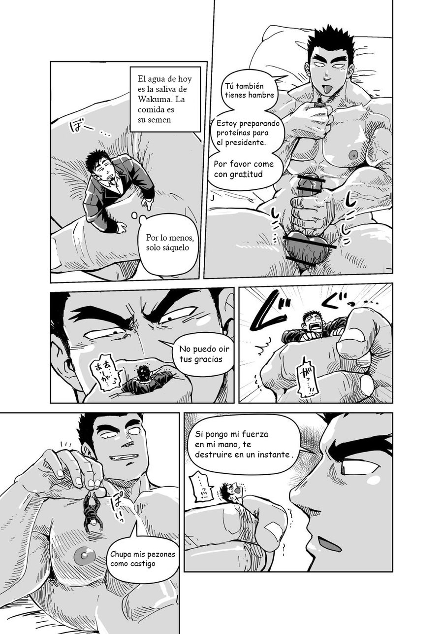 [Gakuranman (Chijimetaro)] Kobito Shachou wa Oogata Shinjin no Omocha - The Tiny President (Ending B) [Spanish] [Digital] - Page 30