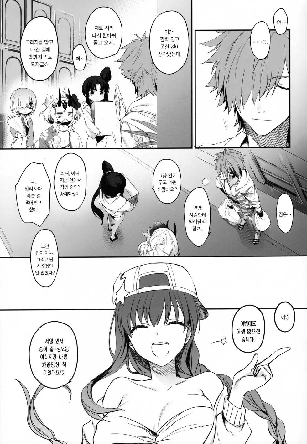 [Aruheito (Mutsuki)] Sakusha Shuzaichuu ni Tsuki... (Fate/Grand Order) [Korean] - Page 18
