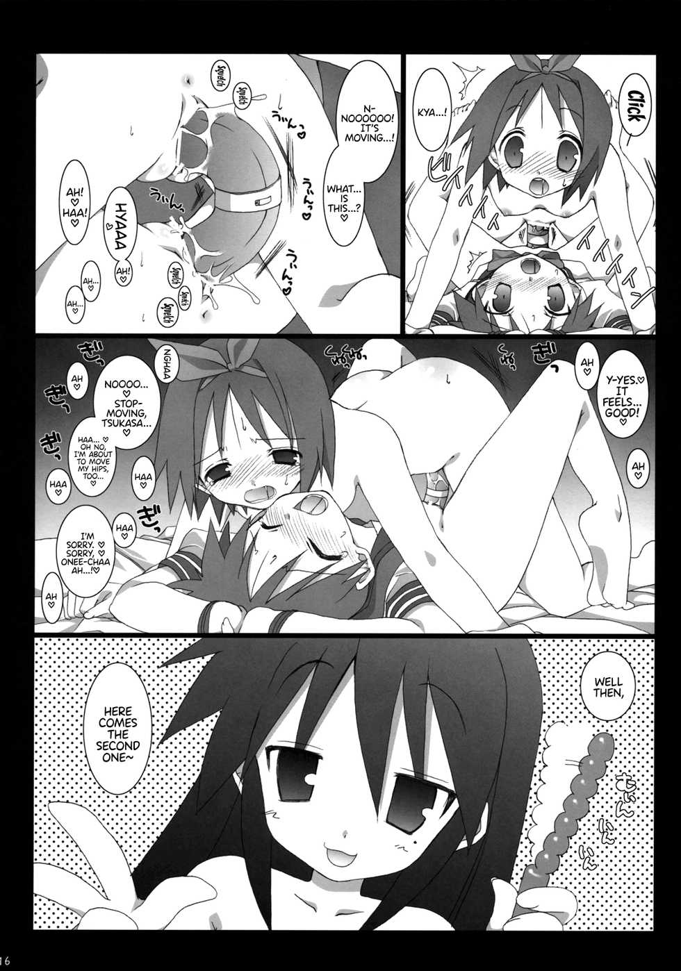 (C72) [TAKANAEDOKO (Takanae Kyourin)] Darlin's Freeze!! (Lucky Star) [English] {Hennojin} - Page 15