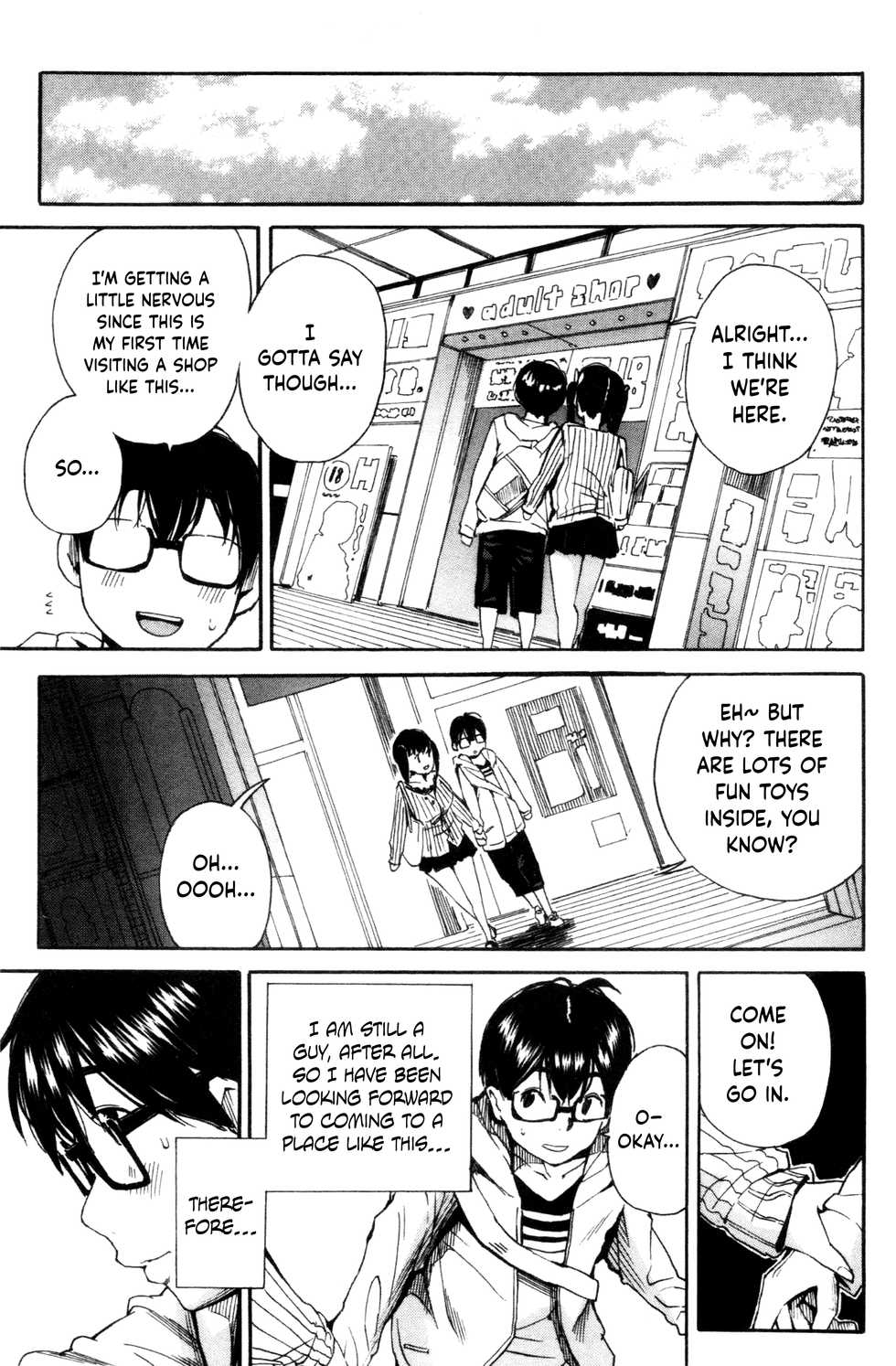 [Chiyou Yoyuchi] Youkoso Seisakubu!! -Adult Shop Hen- (Uzuku Karada, Kaihatsu wa Omocha de) [English] {Hennojin} - Page 7